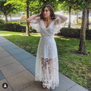 Beautiful White Lacy Dress